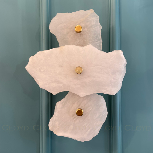 Бра Cloyd KNOSS-A W1 / выс. 35 см - алебастр - латунь (арт.20269) фото 4