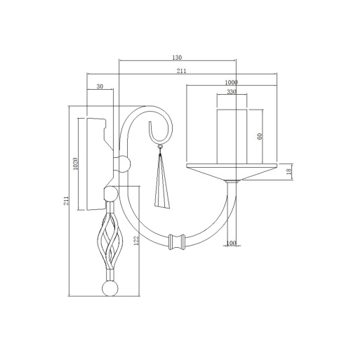 Бра Elstead Lighting AG1-POL-BRASS фото 7 Бра Elstead Lighting AG1-POL-BRASS фото 7