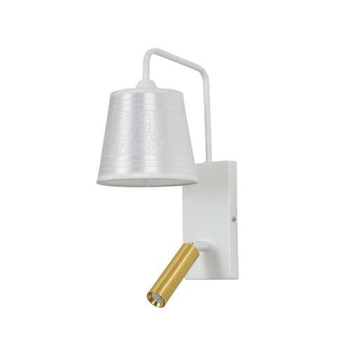 Настенный светильник Escada 598/1A E27*40W White/Brass фото 2 Настенный светильник Escada 598/1A E27*40W White/Brass фото 2