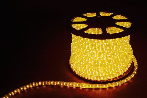 Дюралайт светодиодный Feron LED-F3W 3-х жильный , желтый, 2,88Вт/м 72LED/м 50м 220V Дюралайт светодиодный Feron LED-F3W 3-х жильный , желтый, 2,88Вт/м 72LED/м 50м 220V