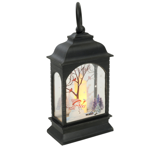 Световая фигура Свеча "Снеговик" 1LED (батарейки в компл), 12,5см, черный, LT128 фото 9