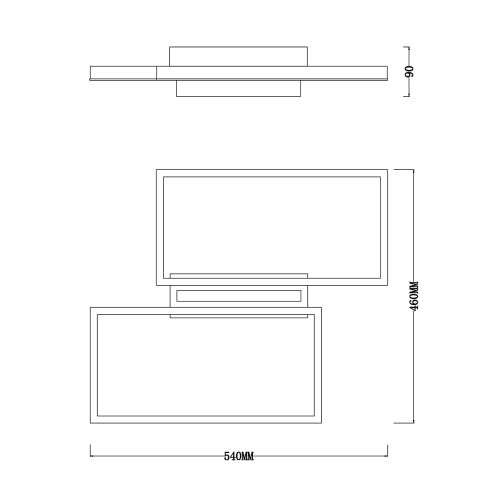 Потолочный светильник Escada 10209/2 LED*60W Black фото 2