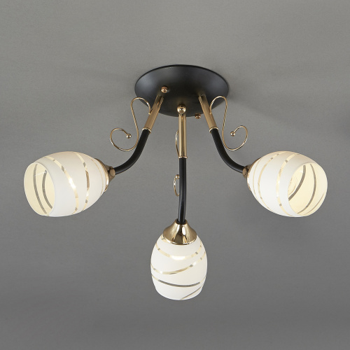 Люстра CAMILA 1112/3P 3хЕ27х60W черн ESCADA фото 2 Люстра CAMILA 1112/3P 3хЕ27х60W черн ESCADA фото 2