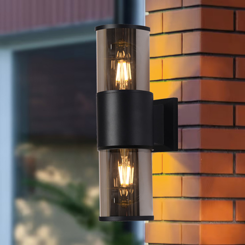 Светильник садово-парковый Feron DH1302, на стену вверх/вниз,  E27 230V, черный фото 9