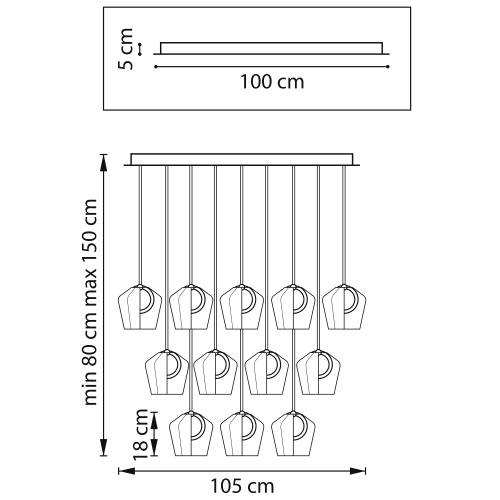 796349 Люстра CARAMELLO LED 24х6W 2600LM КОФЕЙНЫЙ/МУЛЬТИКОЛОР 3000K фото 14
