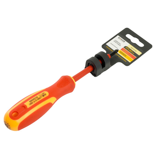 Отвертка крестовая диэлектрическая STEKKER Pz 1 х 80 мм, SDE-PZ1-80 фото 7