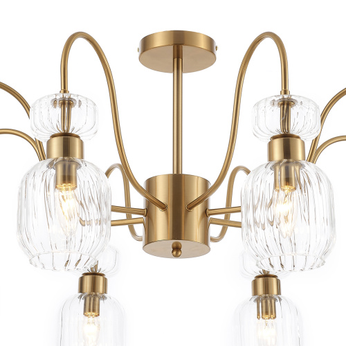 Светильник на штанге Escada 1141/8PL E14*60W Antigue copper/Clear фото 4 Светильник на штанге Escada 1141/8PL E14*60W Antigue copper/Clear фото 4