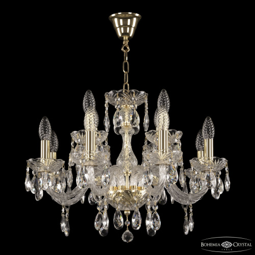 Люстра хрустальная 117/8+4/195 G Bohemia Ivele Crystal (Богемия Ивеле Кристалл) фото 2