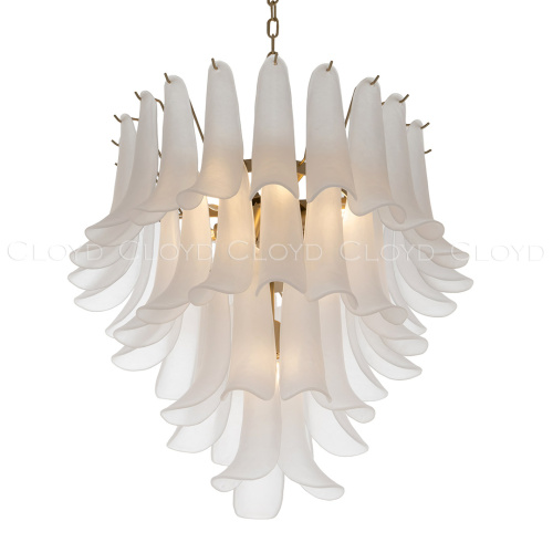 Люстра Cloyd AZORES-A C10 / Ø65 см - латунь светл. - белое матовое стекло (арт.11651) фото 3 Люстра Cloyd AZORES-A C10 / Ø65 см - латунь светл. - белое матовое стекло (арт.11651) фото 3