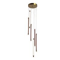 Уценка SL6225.303.06 Светильник подвесной ST-Luce Латунь/Терракотовый, Белый LED 6*5W 3000K BRICK