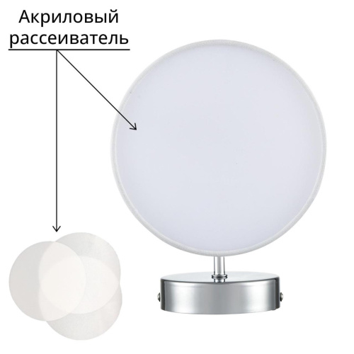 6591/1W CLASSI LN26 065 хром/белый, металл/текстиль Бра E14 1*40W 220V SUNTORI фото 3 6591/1W CLASSI LN26 065 хром/белый, металл/текстиль Бра E14 1*40W 220V SUNTORI фото 3