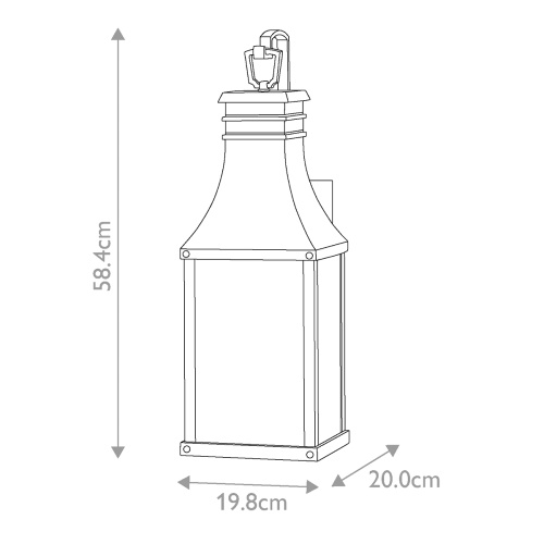 Настенный фонарь Hinkley, Арт. HK-BEACON-HILL-M-MB фото 2