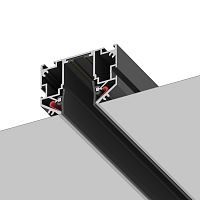 ST040.429.00 Шинопровод 220 под натяжной потолок  ST-Luce Черный Длина 2 000мм SKYLINE 220