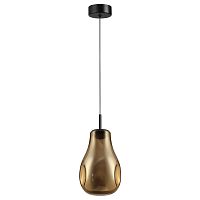 5098/4LA PENDANT ODL25 365 черный/золотой/металл/стекло Подвес LED 4W 4000K 388Лм NAVE