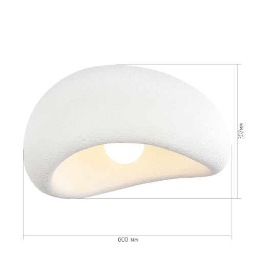 SL1522.512.01 Светильник потолочный ST-Luce белый/белый E27 1*60W WABI SABI фото 2 SL1522.512.01 Светильник потолочный ST-Luce белый/белый E27 1*60W WABI SABI фото 2