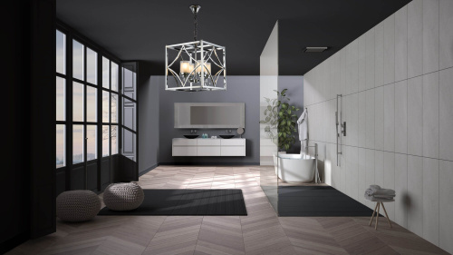 Подвесная люстра Lumina Deco Quadrato LDP 1223-4 CHR фото 2