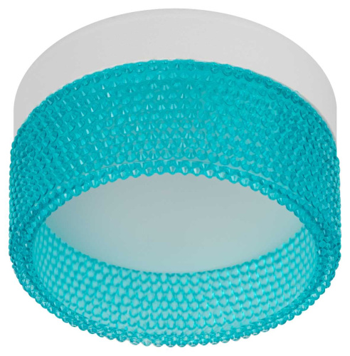 Светильник встраиваемый ЭРА DK97 WH/Blue под лампу GX53 белый/голубой Б0057458 фото 6