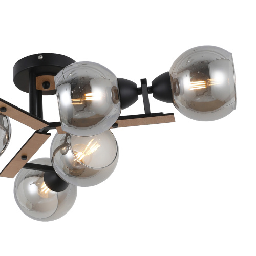 Светильник на штанге Escada 1102/6P E27*60W Black фото 3 Светильник на штанге Escada 1102/6P E27*60W Black фото 3