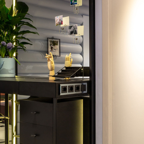 Выключатель одноклавишный (черный матовый) W1110008 фото 7