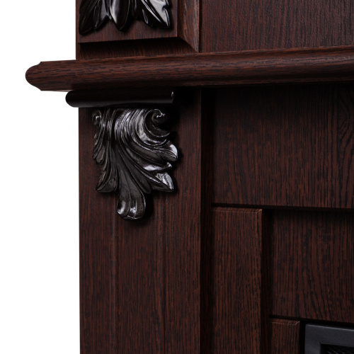 Каминокомплект PHILADELPHIA/ВЕРОНА Орех с очагом Электроочаг SPARTA 25.5 фото 6