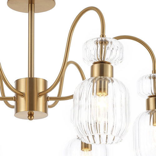 Светильник на штанге Escada 1141/6PL E14*60W Antigue copper/Clear фото 4 Светильник на штанге Escada 1141/6PL E14*60W Antigue copper/Clear фото 4