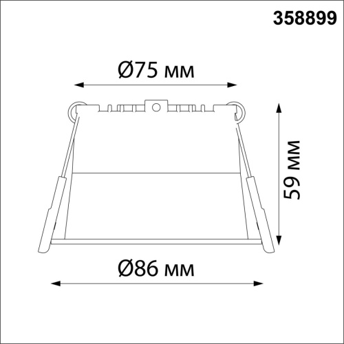 358899 SPOT NT22 536 белый Светильник встраиваемый светодиодный IP20 LED 4000К 9W 220V TRAN фото 3 358899 SPOT NT22 536 белый Светильник встраиваемый светодиодный IP20 LED 4000К 9W 220V TRAN фото 3