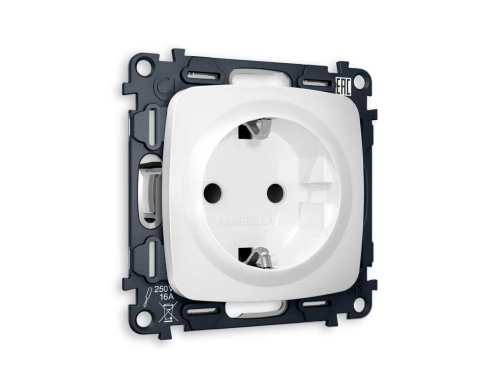 Комплект механизма электрической розетки AMBRELLA VOLT OMEGA Белый матовый с/з с шторками QUANT (OP1270, VM141) MO127010 Комплект механизма электрической розетки AMBRELLA VOLT OMEGA Белый матовый с/з с шторками QUANT (OP1270, VM141) MO127010