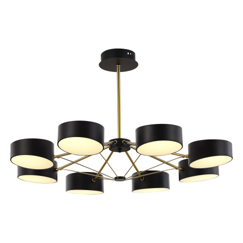 SLE6005-402-08 Светильник потолочный Черный, Золотистый/Черный LED 8*10W VALLE фото 7