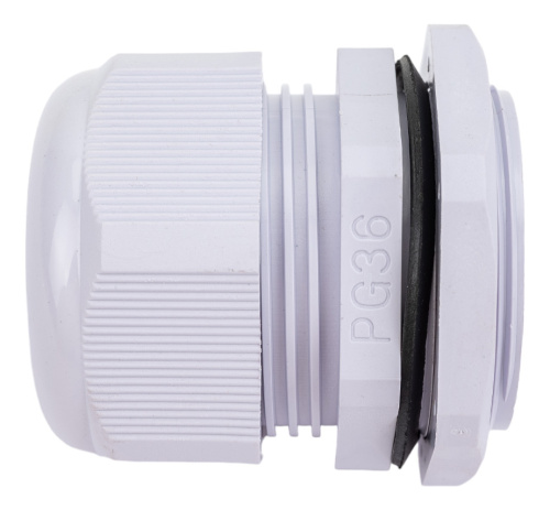 Сальник PG36 диаметр проводника 22-32 мм STEKKER, IP54, серый (DIY упаковка 1 шт) (без мембраны) фото 3