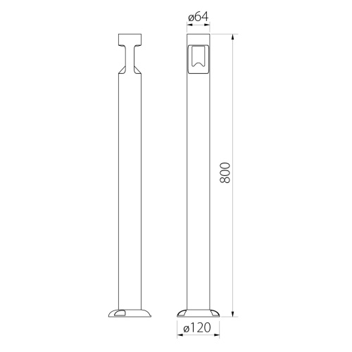 Фонарный столб Natural Concepts, Арт. NC-003249-80-SB фото 7