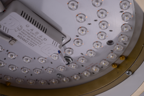 Накладной светильник с подсветкой золото LED 48+15Вт D40см Zortes GERDA ZRS.1097.40 фото 22