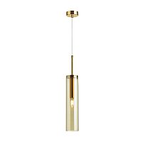 4693/1 PENDANT ODL20 000 золотой/янтарный Подвес E14 1*40W KLUM