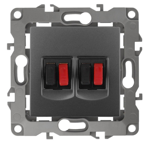 Аудиорозетка двойная ЭРА 12 12-3112-12 Б0027467 Аудиорозетка двойная ЭРА 12 12-3112-12 Б0027467