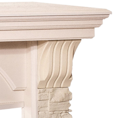 Каминокомплект ATHENA/АТЛАНТА Айвори с очагом Электроочаг SPARTA 25.5 фото 4