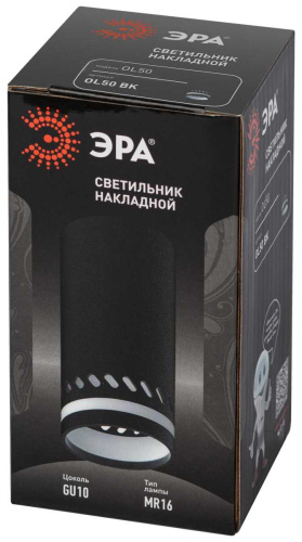 Настенно-потолочный светильник ЭРА OL50 BK Б0059803 фото 6 Настенно-потолочный светильник ЭРА OL50 BK Б0059803 фото 6