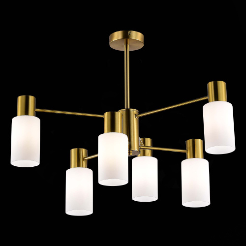 SLE1139-302-06 Светильник потолочный Латунь/Белый E14 6*60W GESSI SLE1139-302-06 Светильник потолочный Латунь/Белый E14 6*60W GESSI