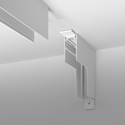 Коннектор угловой внутренний для накладного шинопровода белый Slim Magnetic 85091/11 фото 4