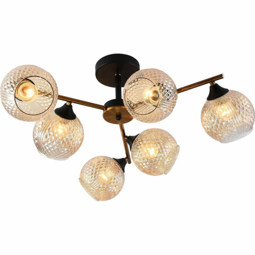 Потолочная люстра Reluce 11341-0.3-06 GOLD BRONZE+BK Потолочная люстра Reluce 11341-0.3-06 GOLD BRONZE+BK