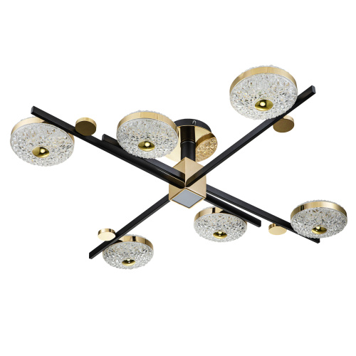Потолочный светильник Escada 10219/6 LED*78W Black/Gold фото 2 Потолочный светильник Escada 10219/6 LED*78W Black/Gold фото 2