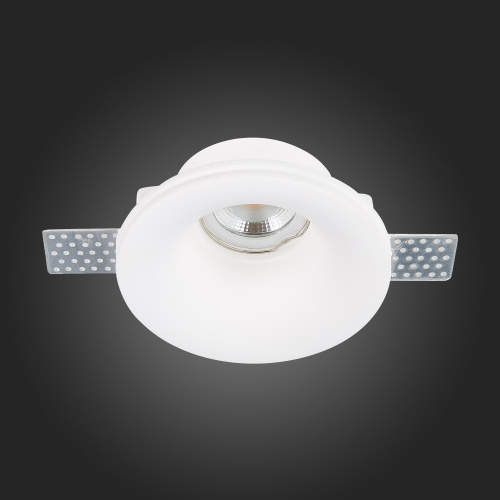 ST254.318.01 Св-к встр. из гипса Белый GU10 1*50W  IP20 D120xH50 180-240V Без ламп Встраиваемые светильники фото 3