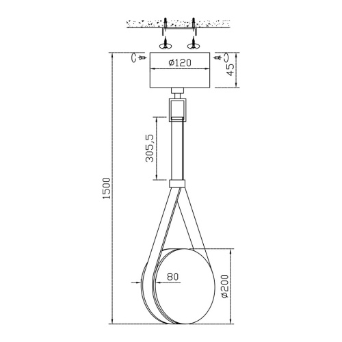 Подвесной светильник Lilith FL1202-1P фото 2