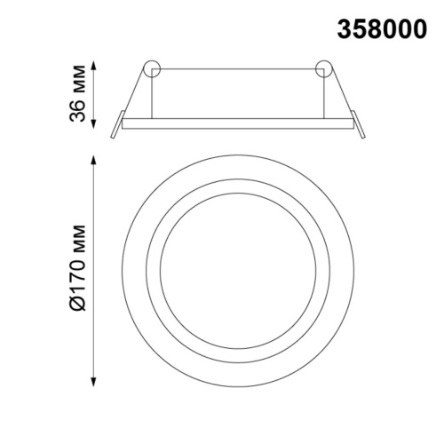 358000 SPOT NT19 554 белый Встраиваемый поворотный светильник IP20 LED 3000К 20W 85-265V STERN фото 3 358000 SPOT NT19 554 белый Встраиваемый поворотный светильник IP20 LED 3000К 20W 85-265V STERN фото 3
