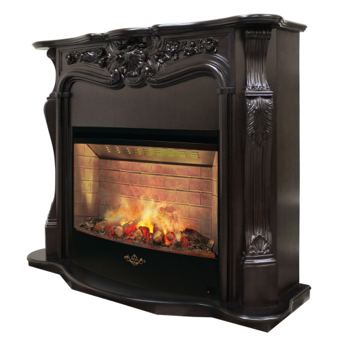 Каминокомплект ELLADA/ЭЛЛАДА Античный дуб с очагом Электроочаг FIRESTAR/ФАЕРСТАР 33 фото 2