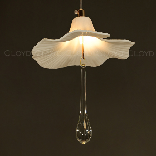 Подвесной светильник Cloyd SHANGRILA P1 / Ø22 см - керамика - золото (арт.11468) фото 3