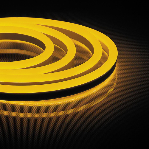 Cветодиодная LED лента Feron LS720 неоновая, 120SMD(2835)/м 9.6Вт/м  50м 220V IP67, желтый
