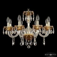 Люстра 5417/8/195 G Amber/M-1G Bohemia Ivele Crystal (Богемия Ивеле Кристалл)