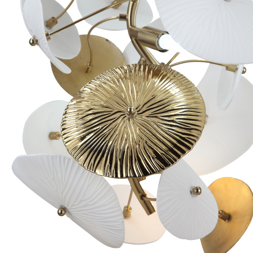 SL1518.303.05 Светильник подвесной ST-Luce Латунь/Белый G9 5*5W 4000K DAHLIA фото 3