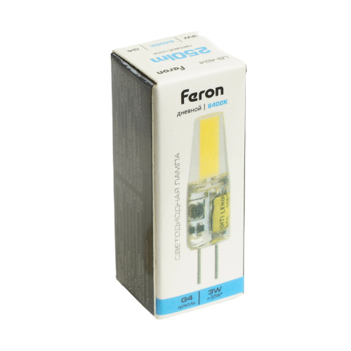 Лампа светодиодная Feron LB-424 G4 3W 12V 6400K фото 5