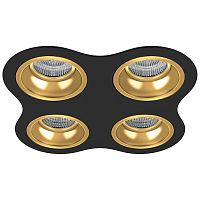 Комплект из светильников и рамки Lightstar Domino Round (214647+214603+214603+214603+214603) D64703030303