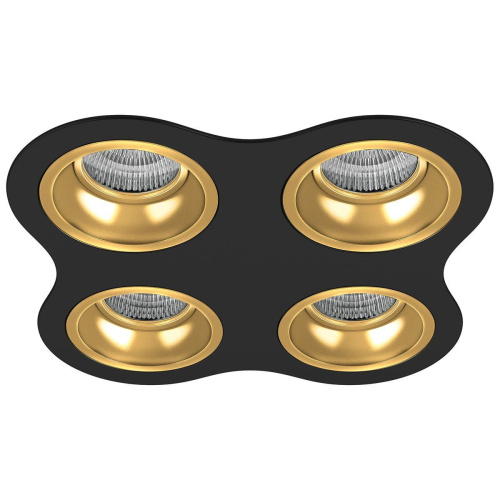 Комплект из светильников и рамки Lightstar Domino Round (214647+214603+214603+214603+214603) D64703030303